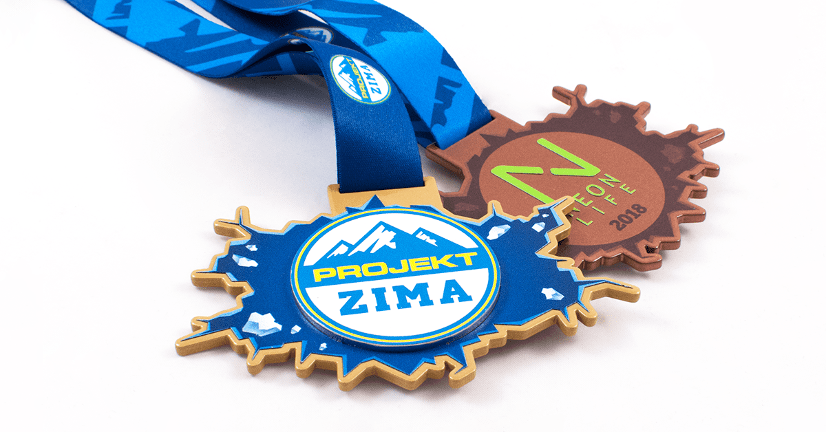 Medale sportowe metalowe Projekt Zima 2018