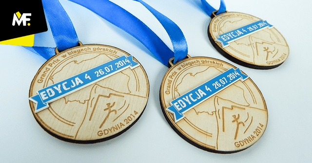 Medale sportowe Biegi Górskie Gdynia 2014