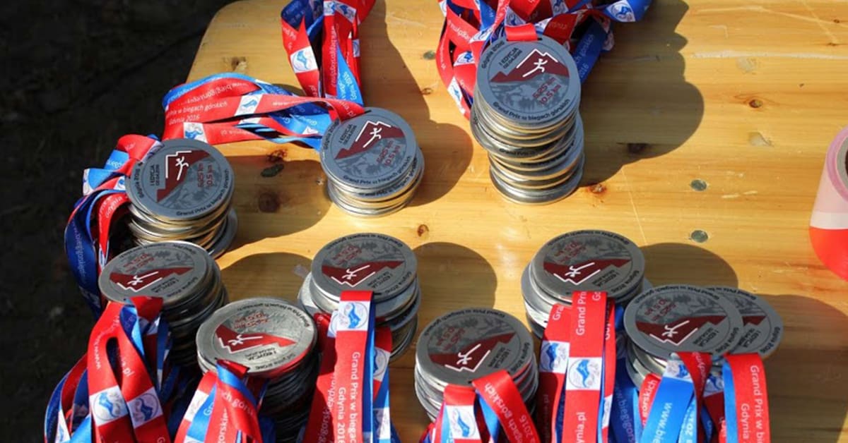 Medale sportowe metalowe, Biegi Góskie Gdynia 2016