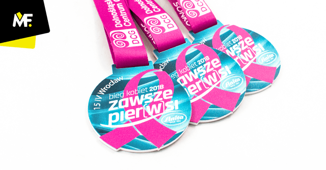 Medale sportowe Bieg Kobiet 2018 Wrocław ZAWSZE PIER(w)SI