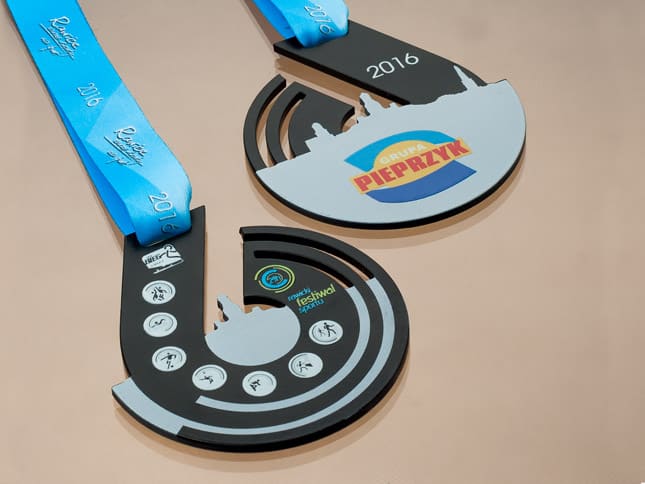 Stylowe medale na zawody sportowe