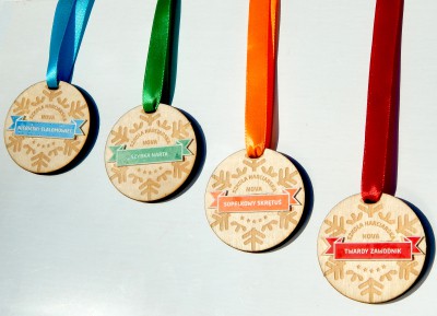 Spersanolizowane medale dla narciarzy