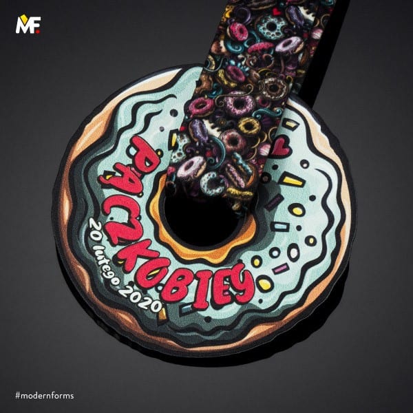 Medal pączek kolorowy donut