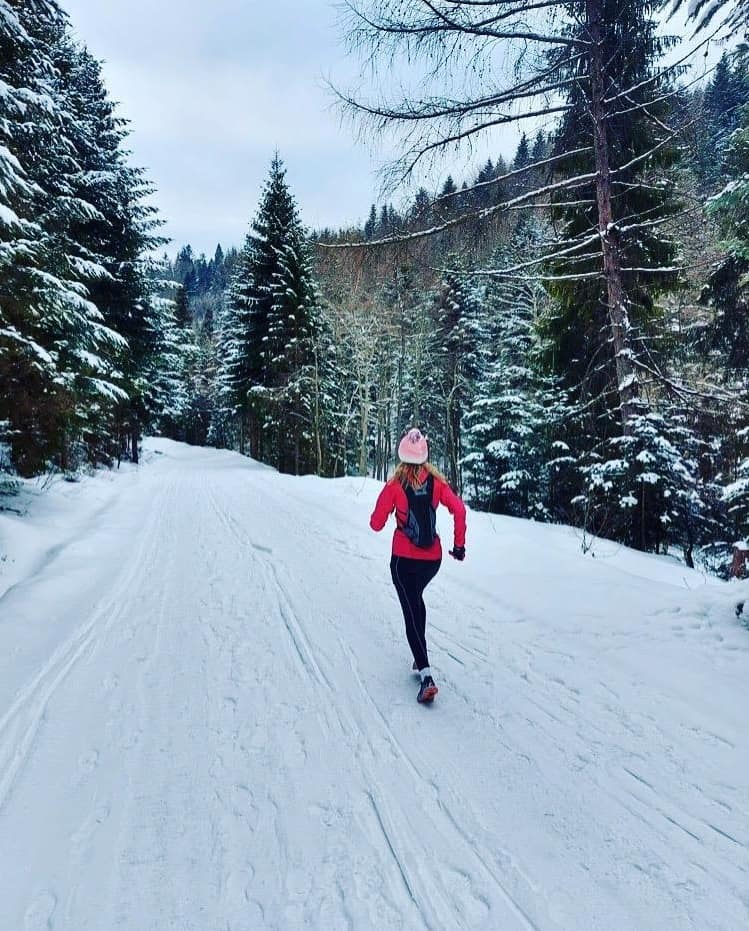 Anna Kapica bieg w zimie