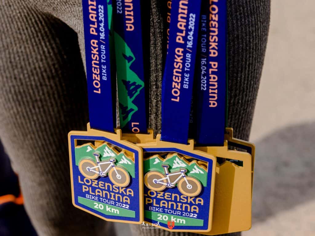 Medale rowerowe na zawody w kolarstwie górskim