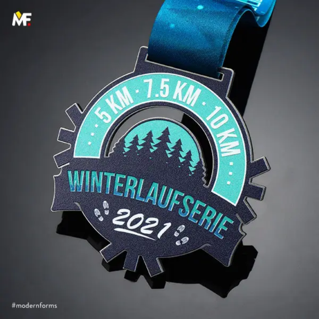 Medal na biegi górskie w zimie