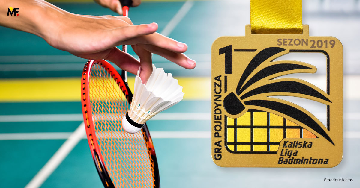 Badminton medale dla uczestników zawodów