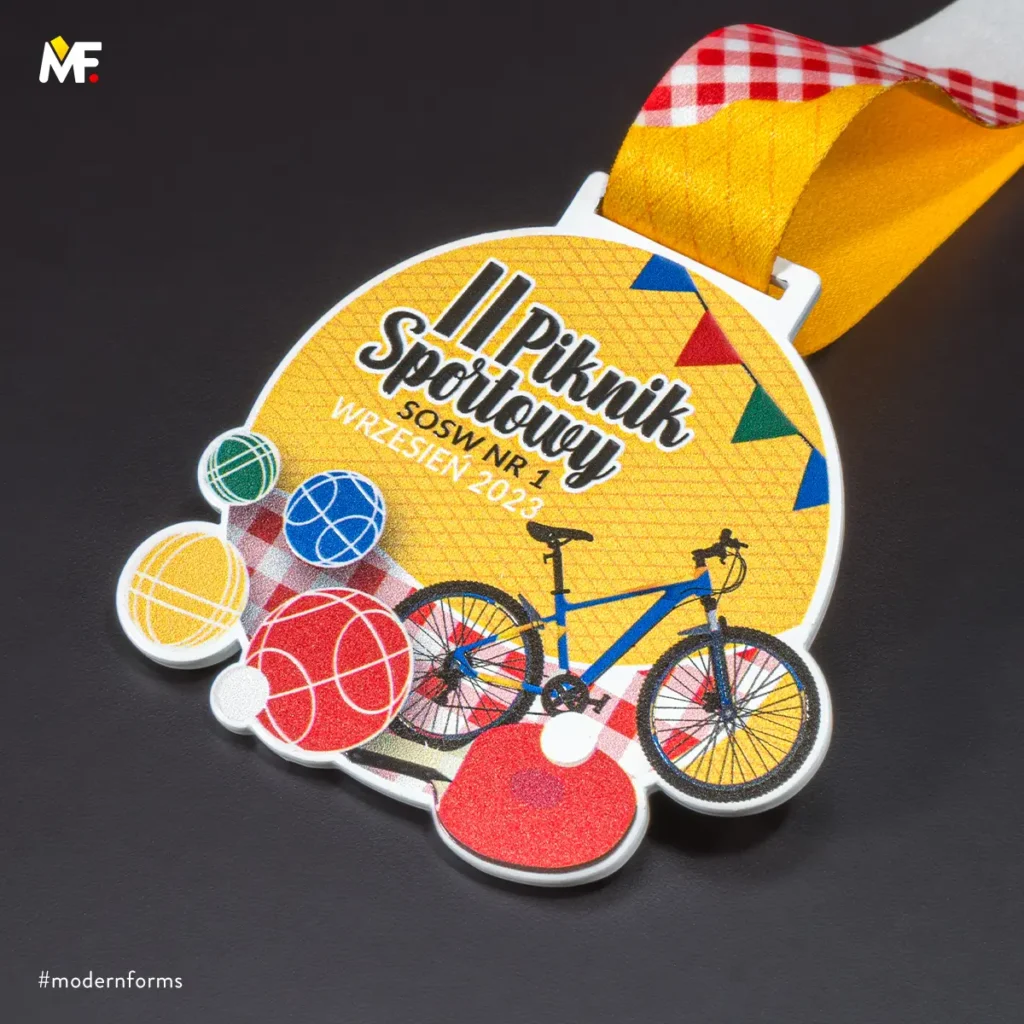 medale na piknik sportowy z logo